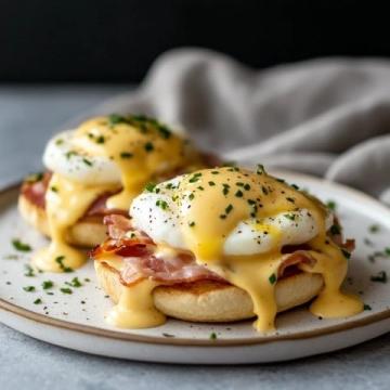 微波爐版蝦仁班尼迪克蛋EggBenedict