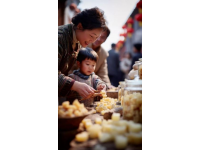 伊春泓江市場的東門，有一家回民菜的小盤菜做的非常的便宜，實(shí)惠，還可口,前天中午