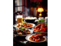 我生日當天老婆帶我去中吳賓館自助餐,享受美食與精彩節目