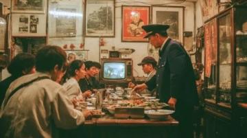 平頂山寶豐店:羊肉沖湯,每碗七次底, 顧客排隊等吃
