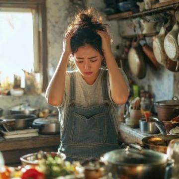 每日廚房忙碌：從早到晚的做飯與洗涮循環生活
