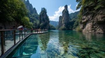 平山清風峽,人少景美,沒有過多雕飾的原生態山谷。因地勢生態原因,空氣十分清新
