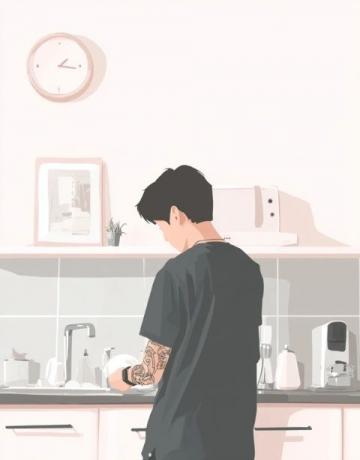 每日廚房忙碌：從早到晚的做飯與洗涮循環生活