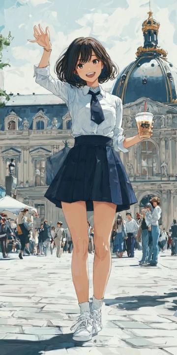 離了個(gè)大譜！近日，一女孩來(lái)到法國(guó)巴黎旅游，結(jié)果在景點(diǎn)旁竟然看到了煎餅果子