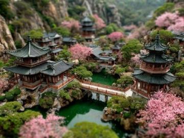 今天去了溧水東廬山觀音寺，傅家邊賞梅，太值了！關鍵免票，免票！機智南京旅攻