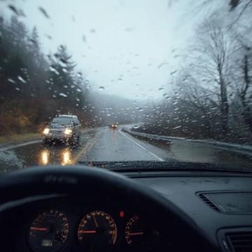 雨天安全行駛指南:降低車速、控好距離、亮尾燈