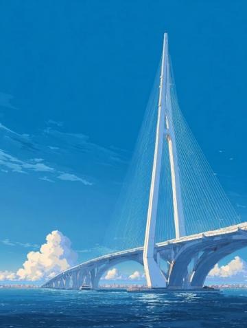 武漢夏日奇觀：楊泗港大橋下的“天空之門