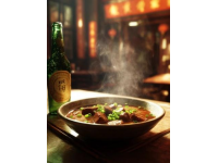 北京亞運村火鍋，沙蔥羊肉很特別很香！逛考古博物館，突然就想吃涮肉了