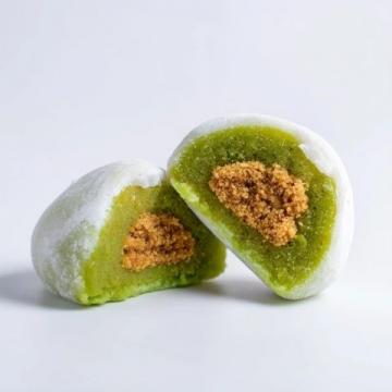 無需廚師機的美味：抹茶麻薯肉松包，柔軟彈牙，簡單易做！