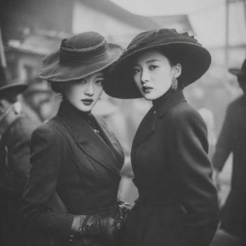 這是1945年11月份的一組珍貴老照片，拍攝于重慶路邊的一家小吃店