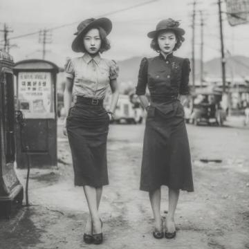 這是1945年11月份的一組珍貴老照片，拍攝于重慶路邊的一家小吃店