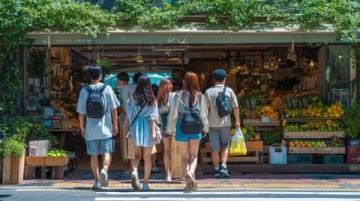 沙市出伏日氣溫仍達(dá)38℃,江津路大潤(rùn)發(fā)超市人氣不再繁華