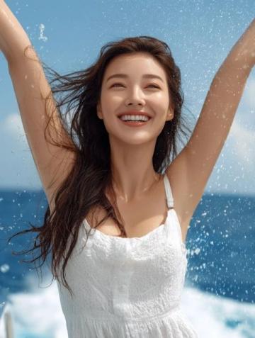 一名伊朗美女網(wǎng)紅在游覽桂林后，感慨萬千的落淚了