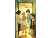回家探望父母巧遇鄰居奶奶來訪