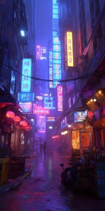 夜幕低垂，龍祥美食街漸漸披上了它獨有的璀璨外衣,霓虹燈交織成一幅幅絢麗的畫卷