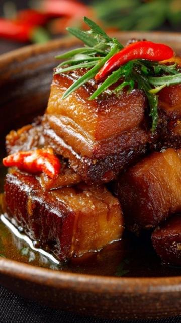 肥而不膩的老濟南把子肉配上米飯（一口就上癮！）