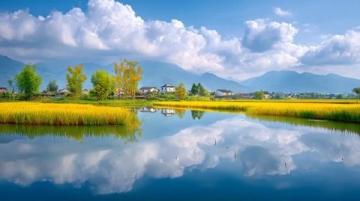 立冬后的鄉村,風景依舊美麗