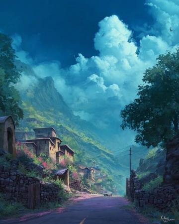 夏日午后的幻覺：張解放眼中的扭曲柏油路