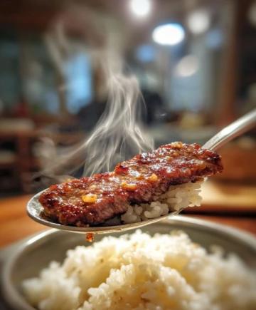 肥而不膩的老濟南把子肉配上米飯（一口就上癮！）