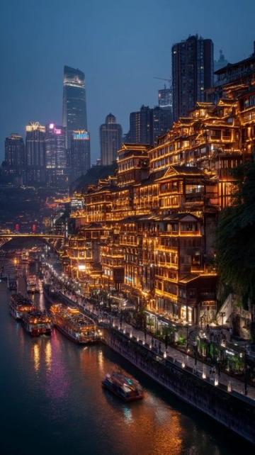 重慶謝家灣站，最像香港的街區,看起來好大氣上檔次呦。城市感滿滿的。網友戲稱重慶