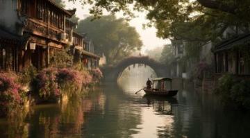 貴州畢節(jié)清晨美景:老城區(qū)里的生機與寧靜