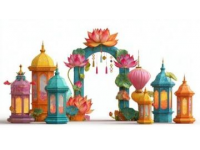 榮昌地標(biāo)煥新裝 燈籠鮮花迎五一游客