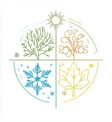 四季幽情詞牌組詩：春探夏懷秋思冬嘆