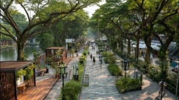 樂山嘉興路美食街啟動大規模道路整修，預計10月煥新貌