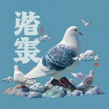 我在頭條參與逛市集贏五萬元活動(dòng)，今天抽到了“鳥飛攜靄瑞，福至帶祥云”的好運(yùn)簽