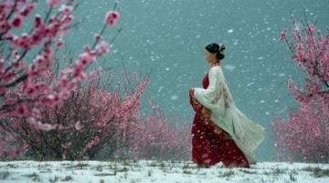 秦孟祿夫婦回高密賞梨花,共游春日美景故鄉(xiāng)情深