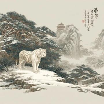 清朝姚墅鄉民在山上突遇老虎,虎一個劍步撲倒了他,利爪抓傷臉頰血流不止