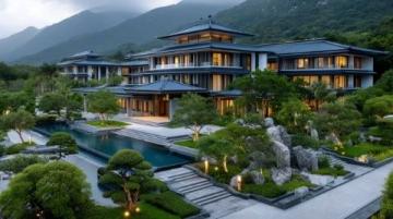 金寨蔚藍(lán)海岸度假山莊在安徽省六安市金寨縣油坊店鄉(xiāng)龔沖村,有一處度假勝地——