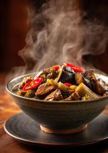 阜陽界首黃牛肉燜荊芥：皖北風味的獨特味覺盛宴