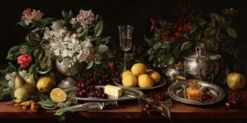 17世紀荷蘭風格的靜物畫作品