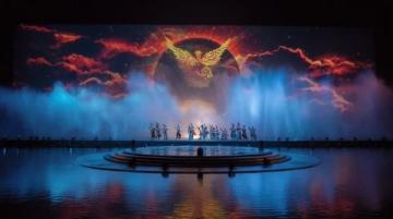 萬歲山武俠城實景演出千古秀劇場水滸傳實景演藝青少年武俠