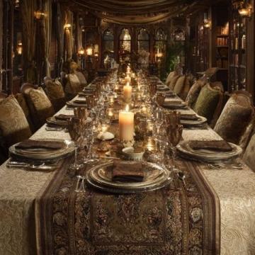 一餐盛景十四席,高顏值家宴引你入眼