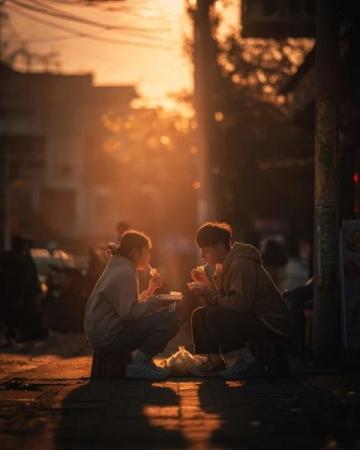 溫暖下午的相約:雙流中心公園情侶日常生活寫真