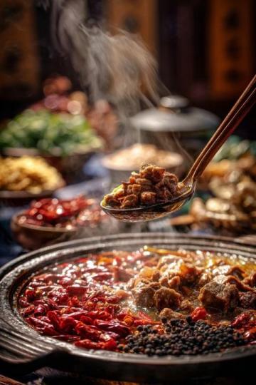 探秘?？诘?cái)偦疱仯?8元一份現(xiàn)炒鍋底，地道貴州味讓人上頭