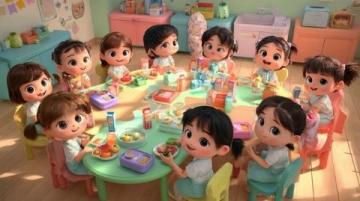 山東省供銷合作社幼兒園大二班：健康小手牽起美味大餐