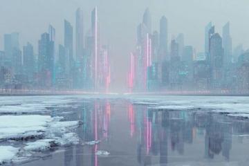 立冬后冰城景色獨特，空氣清新宜人