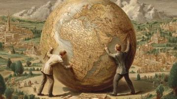 如何在經(jīng)緯網(wǎng)圖上判斷兩點(diǎn)方向?一招搞定各種視角圖