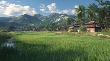 2025年初雪，金塔縣晨曦掌間融