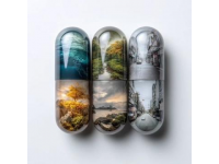 五一假期熱爆的AI迷你城市膠囊，彩色外殼顯眼地標明城市名稱及英文名