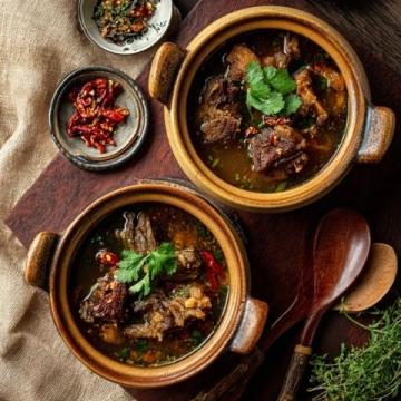 冬日暖胃佳肴：紅皮羊肉與黃湯田雞煲