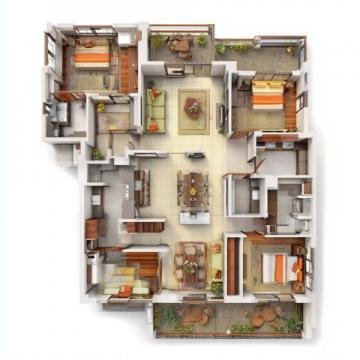 這是一套性?xún)r(jià)比超高的三房一廳小戶(hù)型！