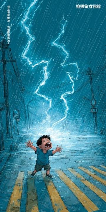 下午一場暴雨,瞬間將熱浪驅(qū)散,杭州的最高溫度降至37度